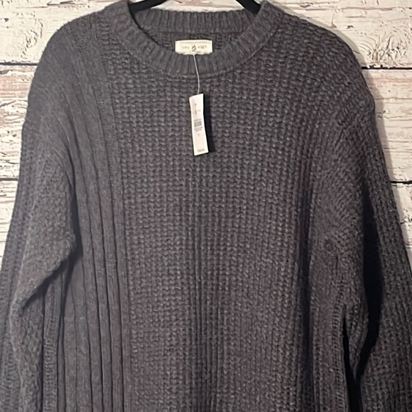 NWT Lou & Grey charcoal grey sweater knit size Small - Picture 2 of 9